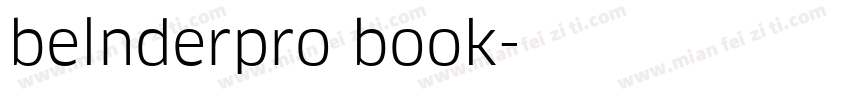 belnderpro book字体转换